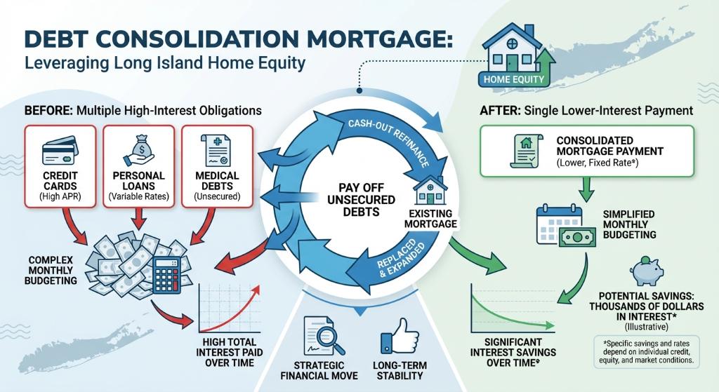 How a Debt Consolidation Mortgage Works