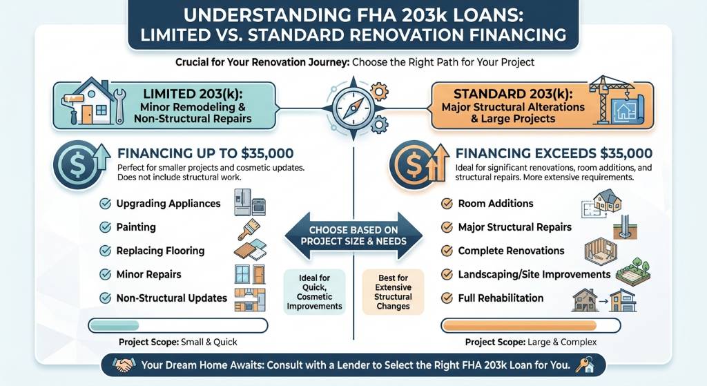 Standard 203(k) vs. Limited 203(k): Which is Right for You?